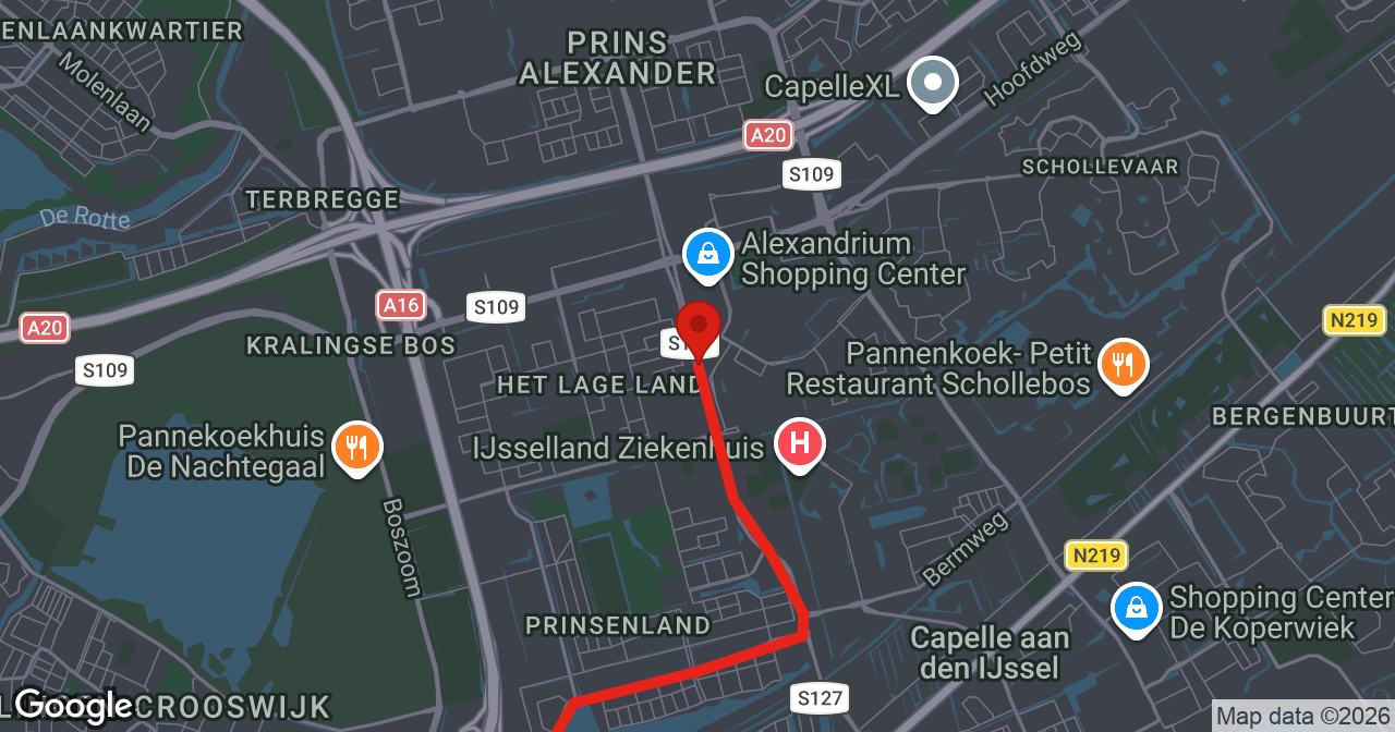 Kaart van de meldlocatie