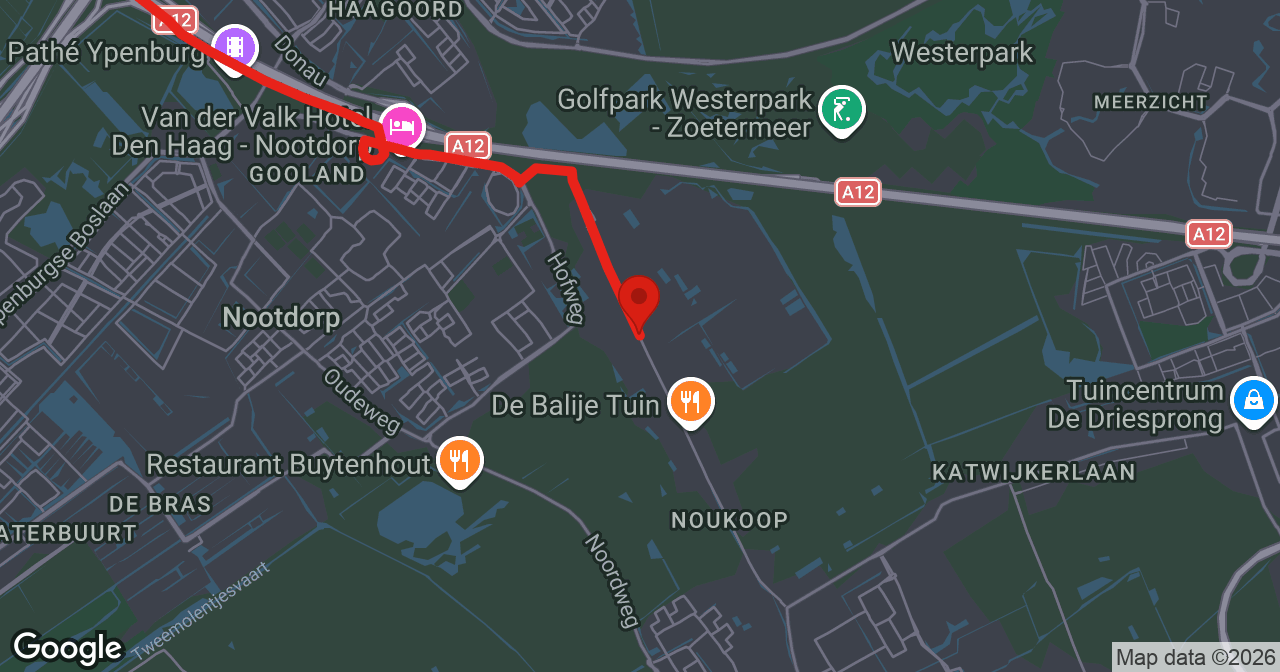 Kaart van de meldlocatie