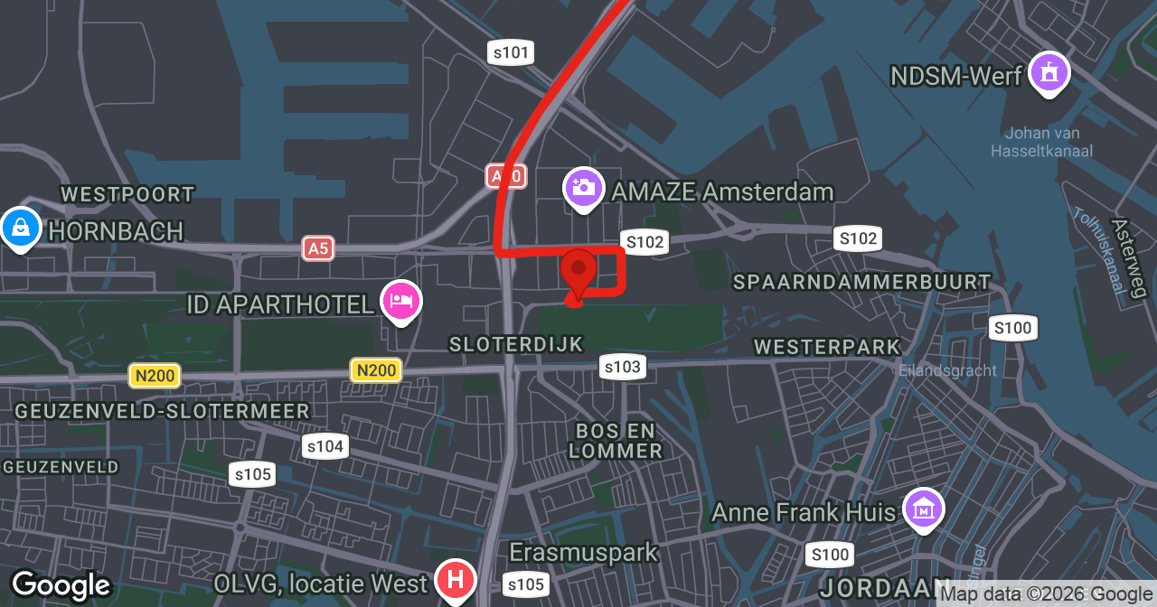 Kaart van de meldlocatie
