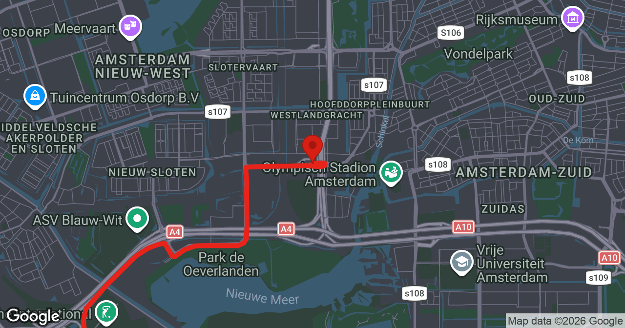 Kaart van de meldlocatie