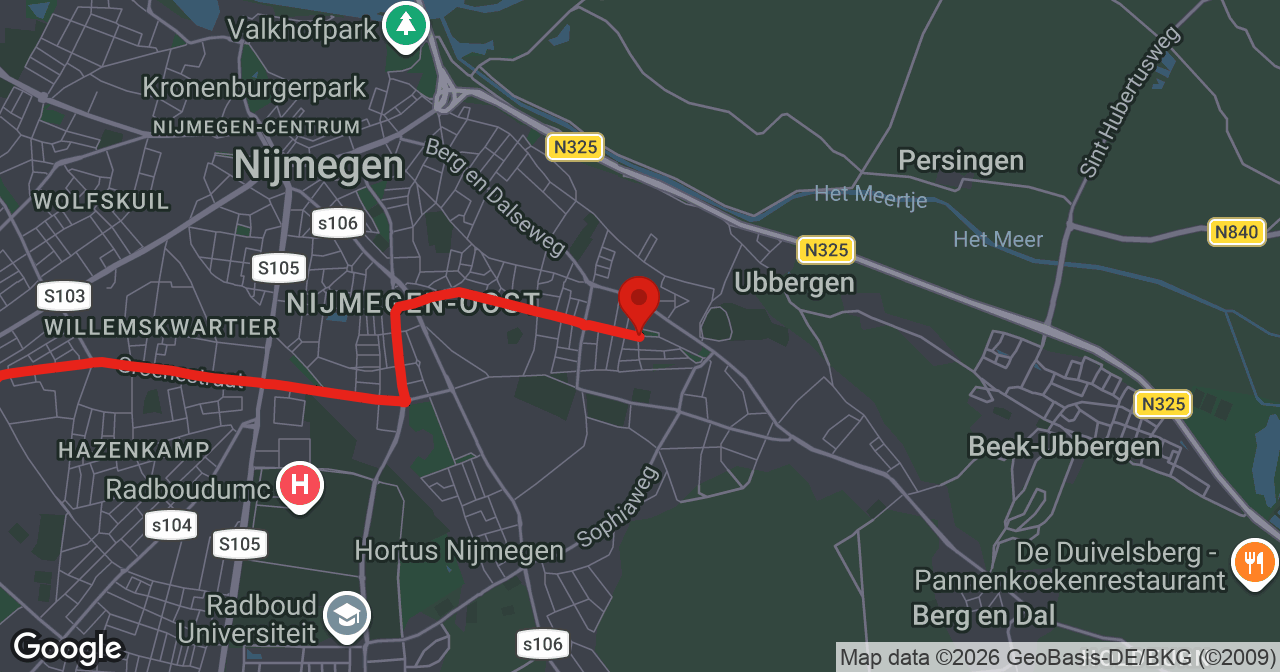 Kaart van de meldlocatie