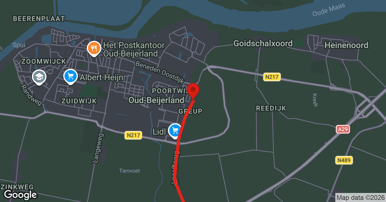 Kaart van de meldlocatie