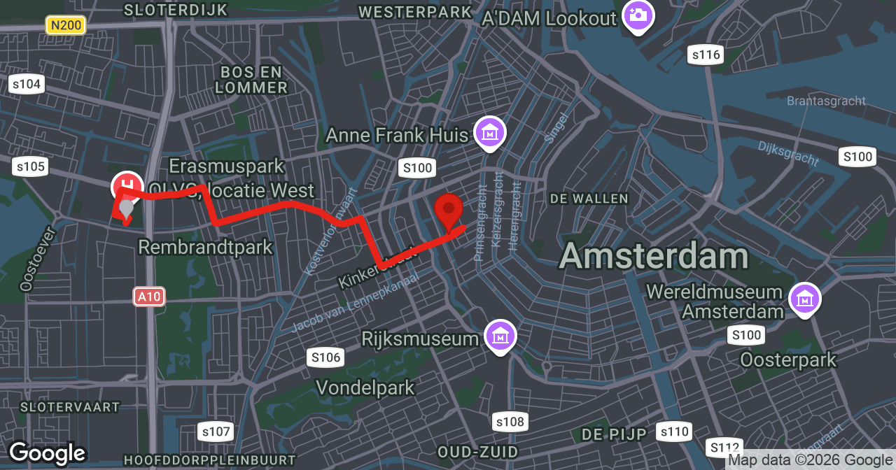 Kaart van de meldlocatie