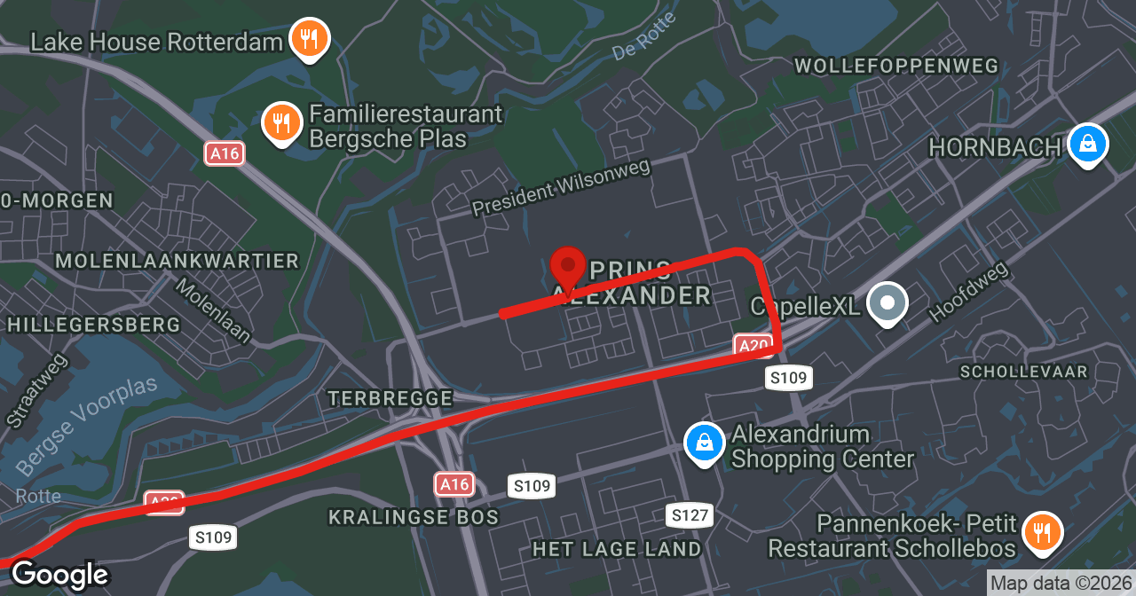 Kaart van de meldlocatie