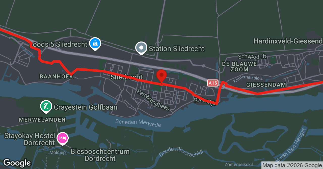 Kaart van de meldlocatie