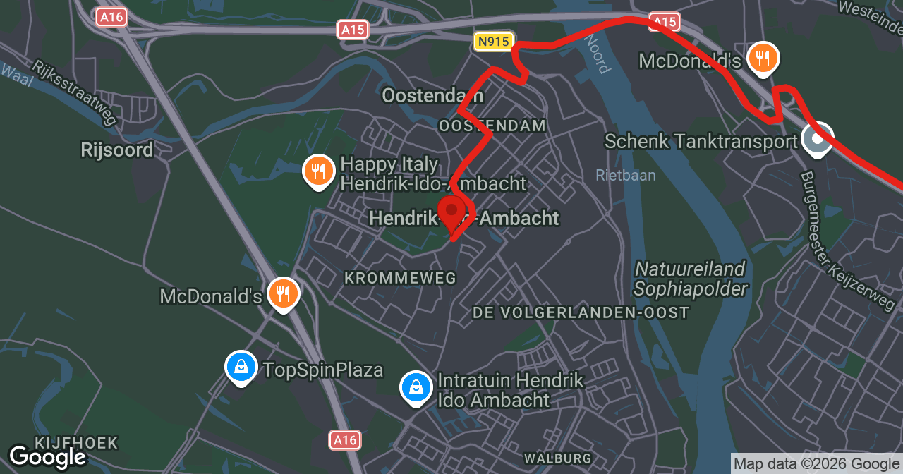 Kaart van de meldlocatie