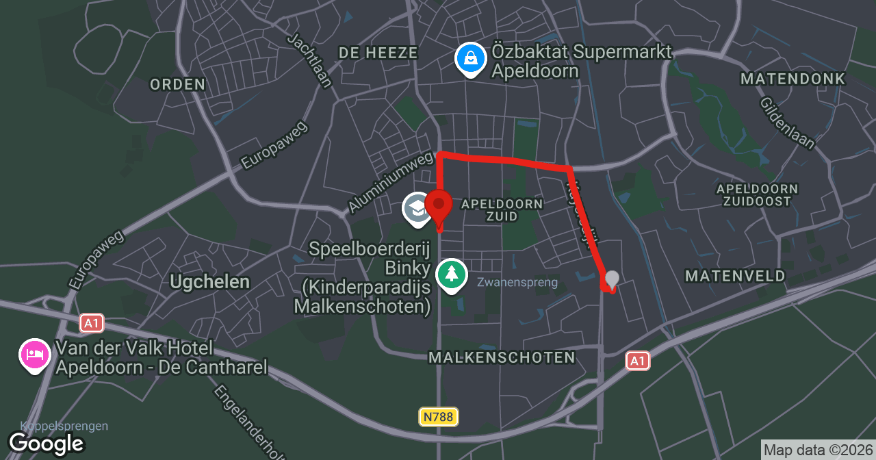 Kaart van de meldlocatie