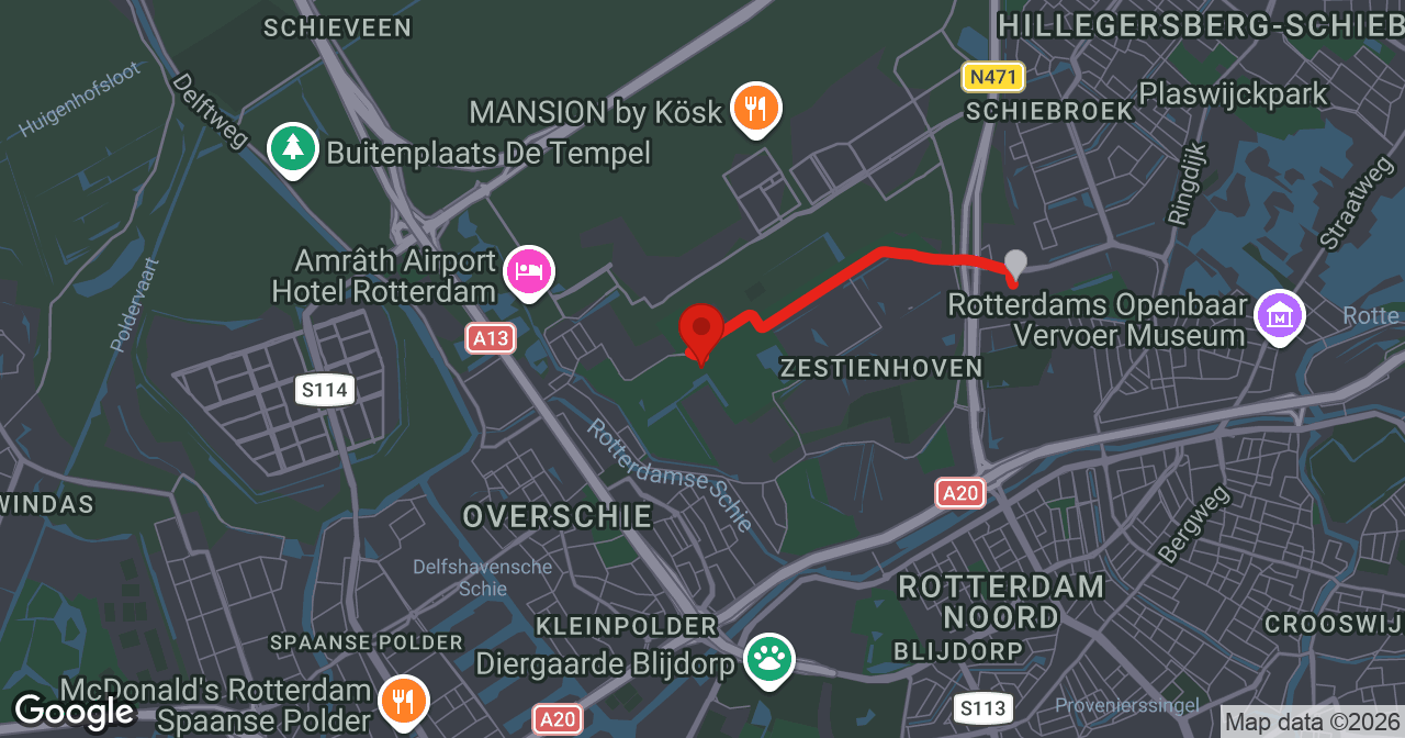 Kaart van de meldlocatie