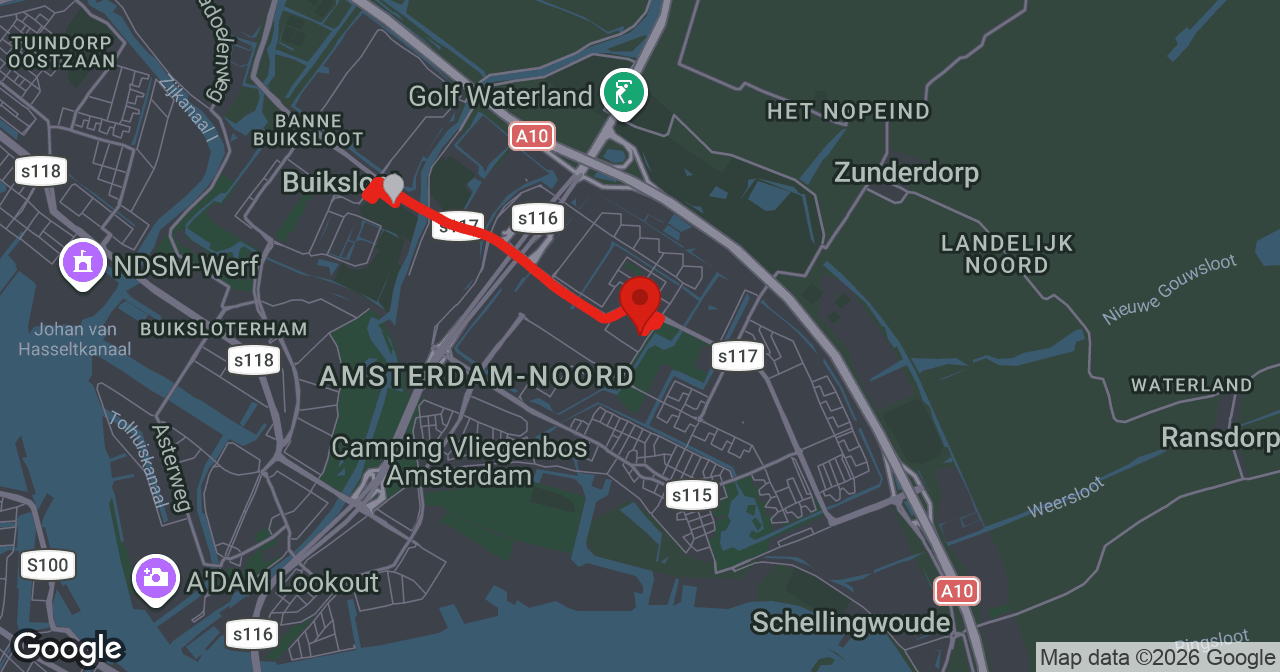 Kaart van de meldlocatie