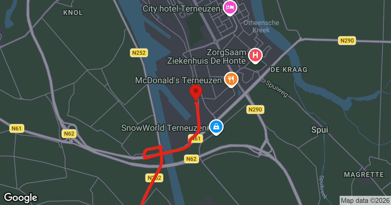 Kaart van de meldlocatie