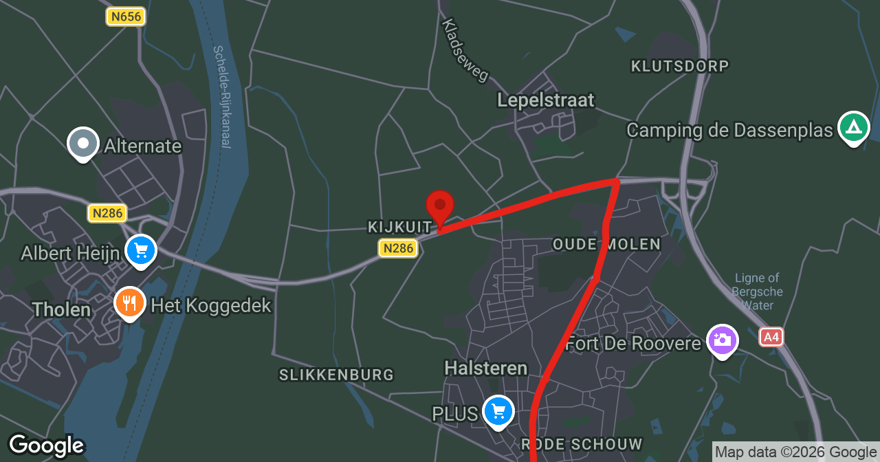 Kaart van de meldlocatie