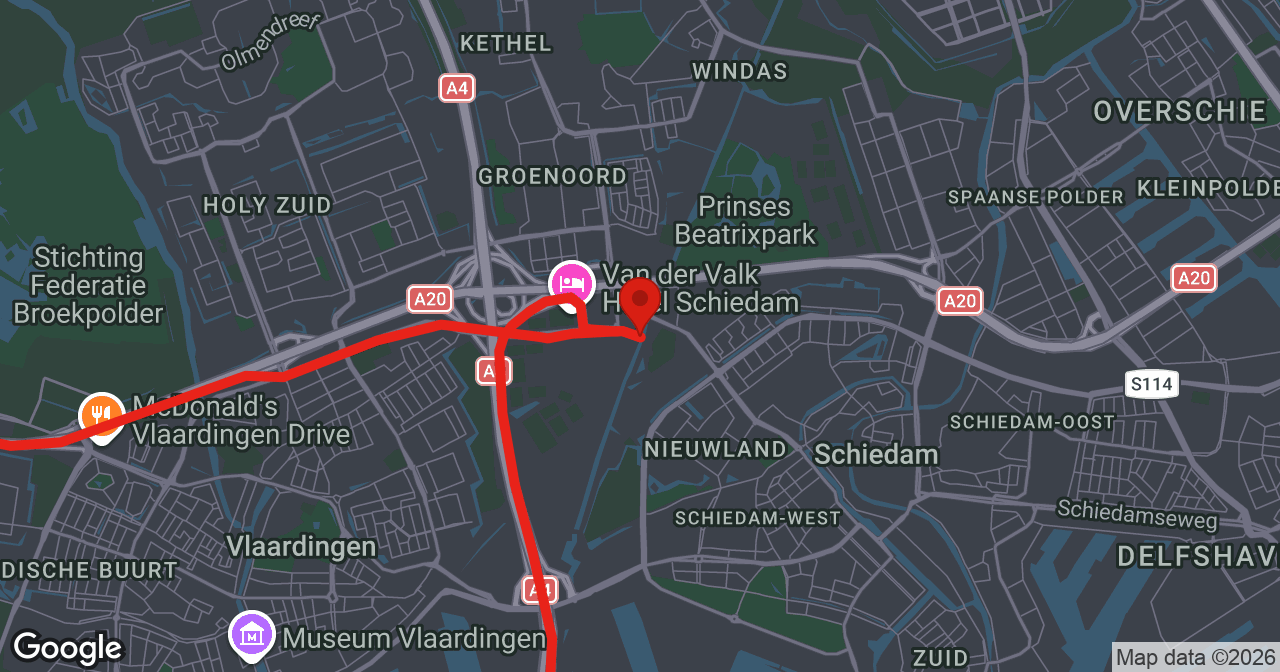 Kaart van de meldlocatie