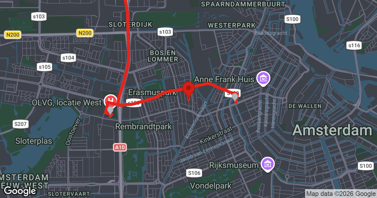Kaart van de meldlocatie