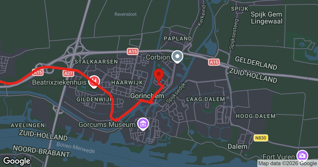 Kaart van de meldlocatie