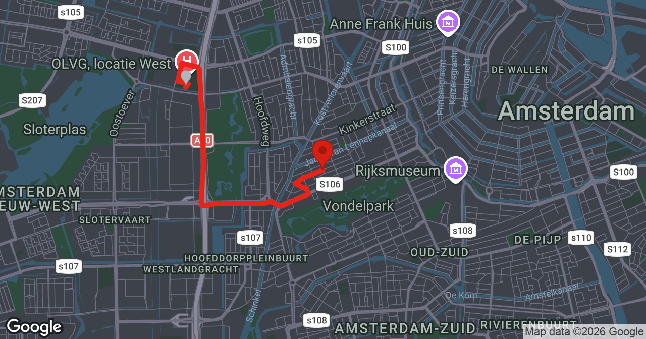 Kaart van de meldlocatie