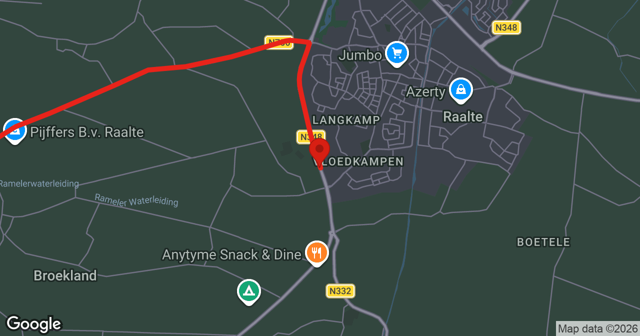 Kaart van de meldlocatie