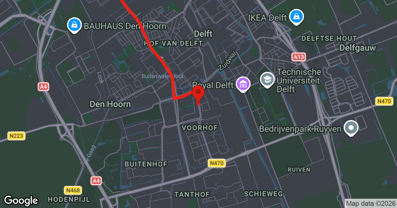 Kaart van de meldlocatie
