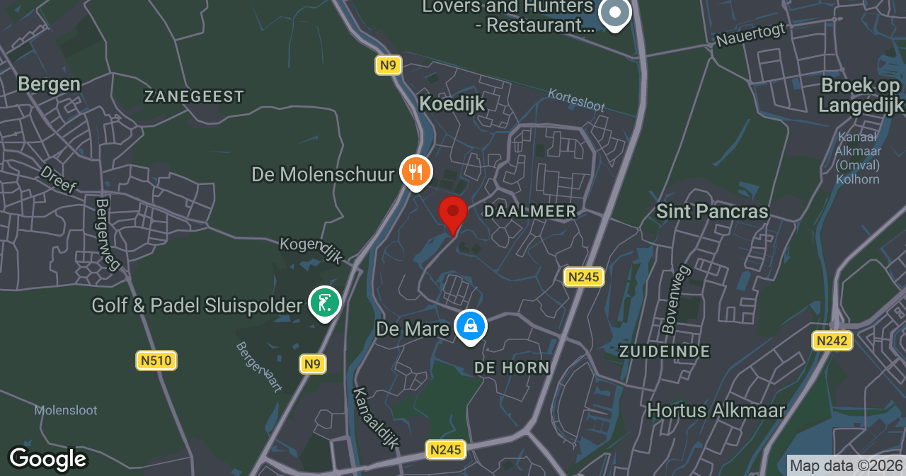 Kaart van de meldlocatie