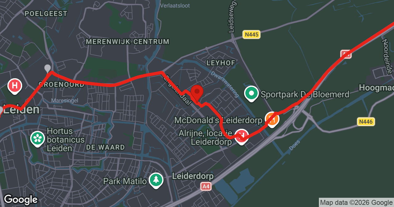 Kaart van de meldlocatie