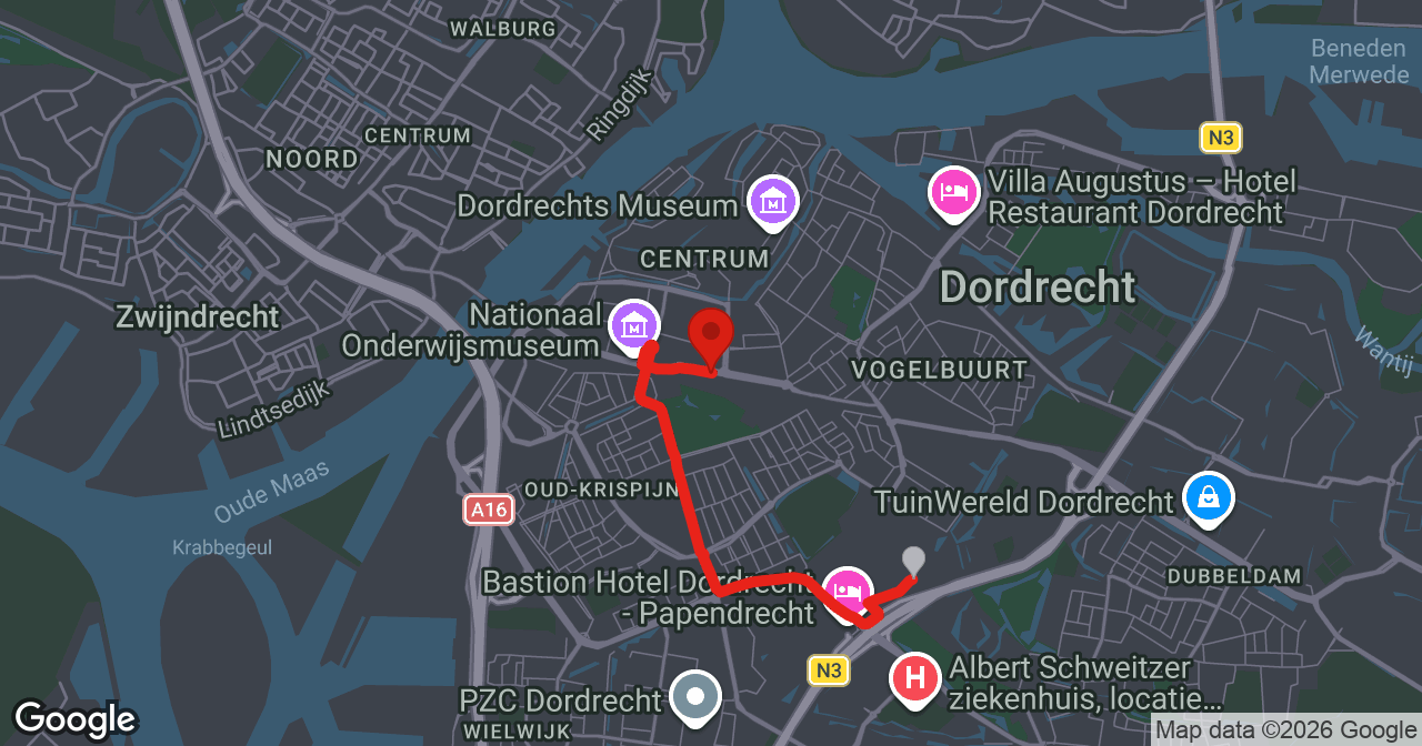 Kaart van de meldlocatie