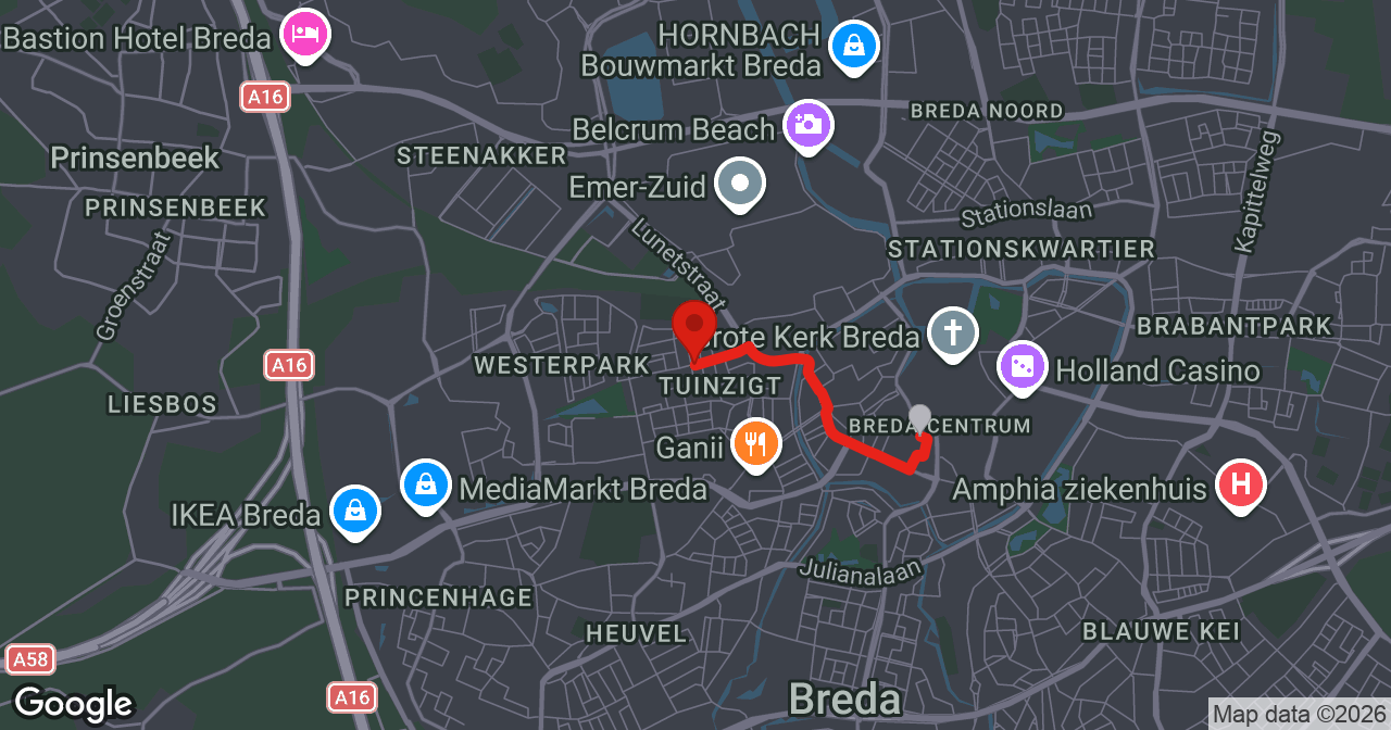Kaart van de meldlocatie