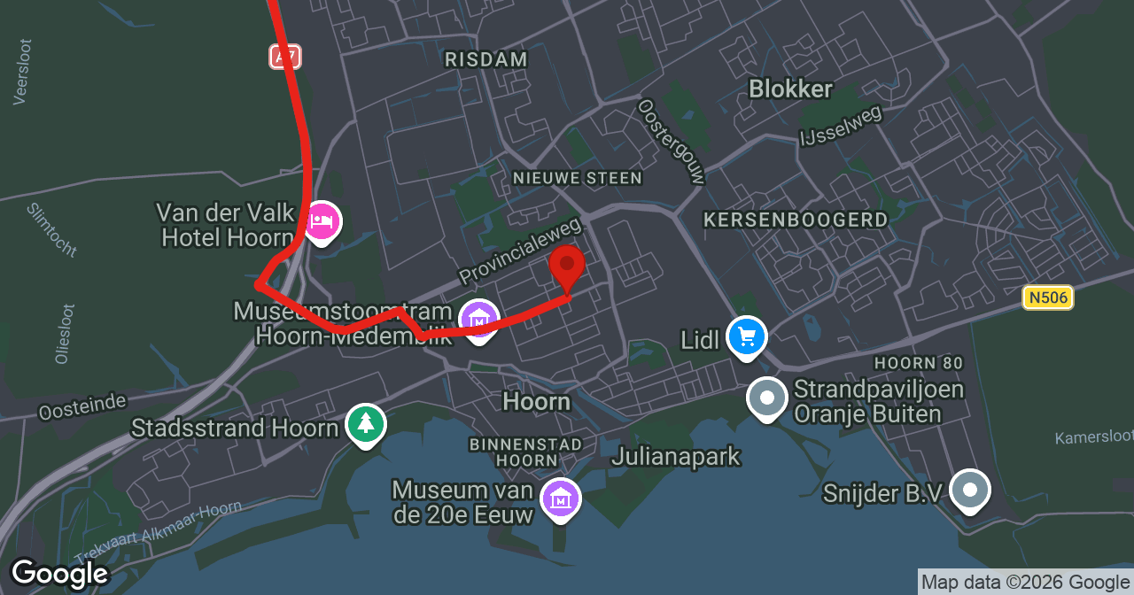 Kaart van de meldlocatie