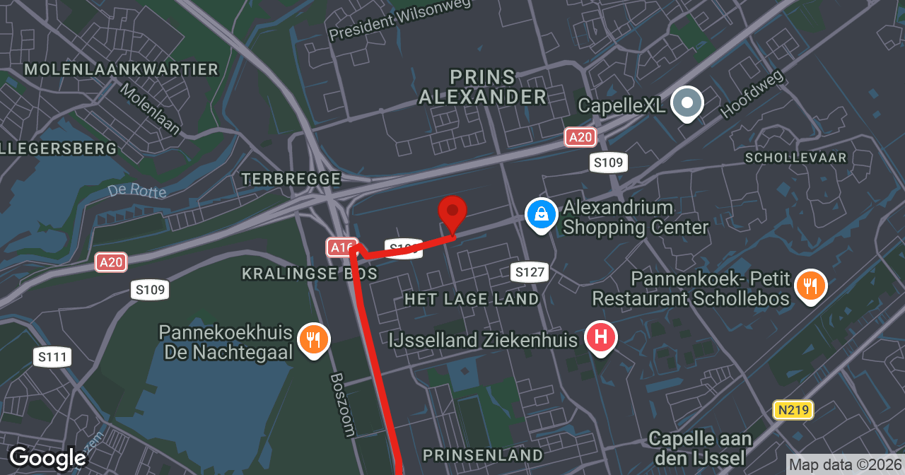 Kaart van de meldlocatie