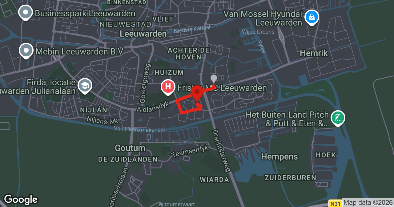 Kaart van de meldlocatie