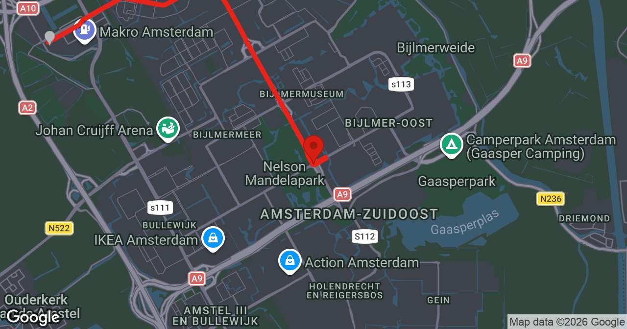 Kaart van de meldlocatie