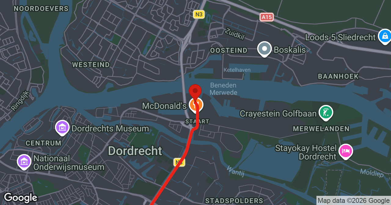 Kaart van de meldlocatie