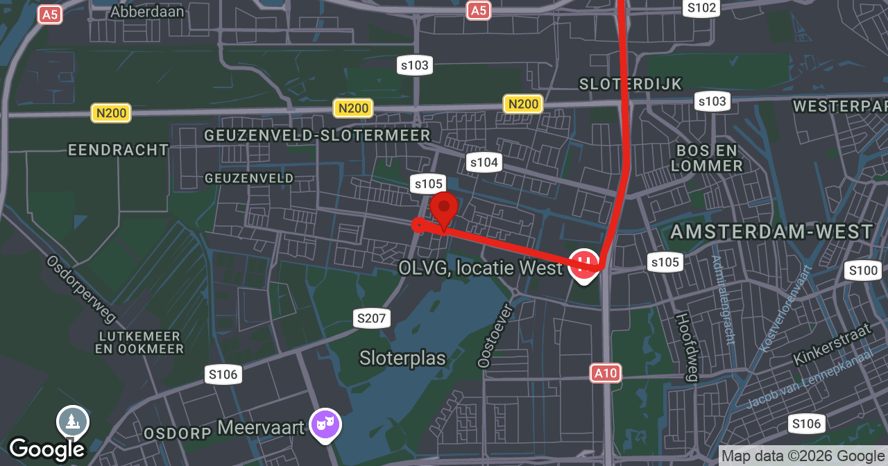 Kaart van de meldlocatie