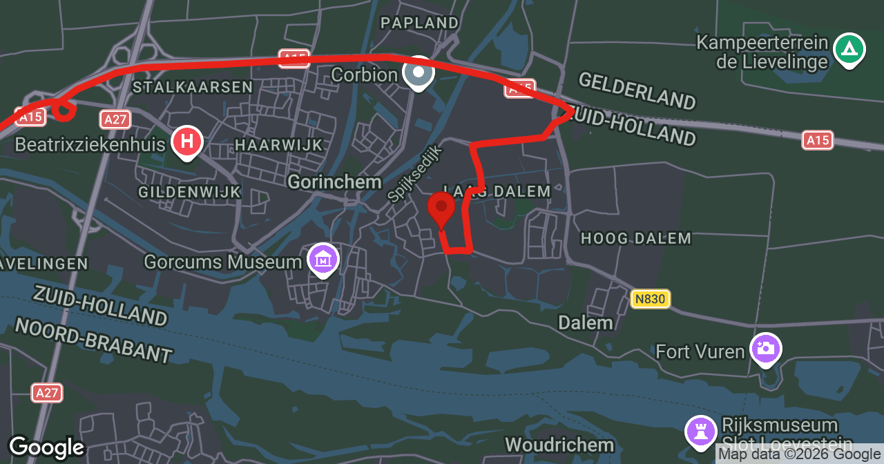 Kaart van de meldlocatie