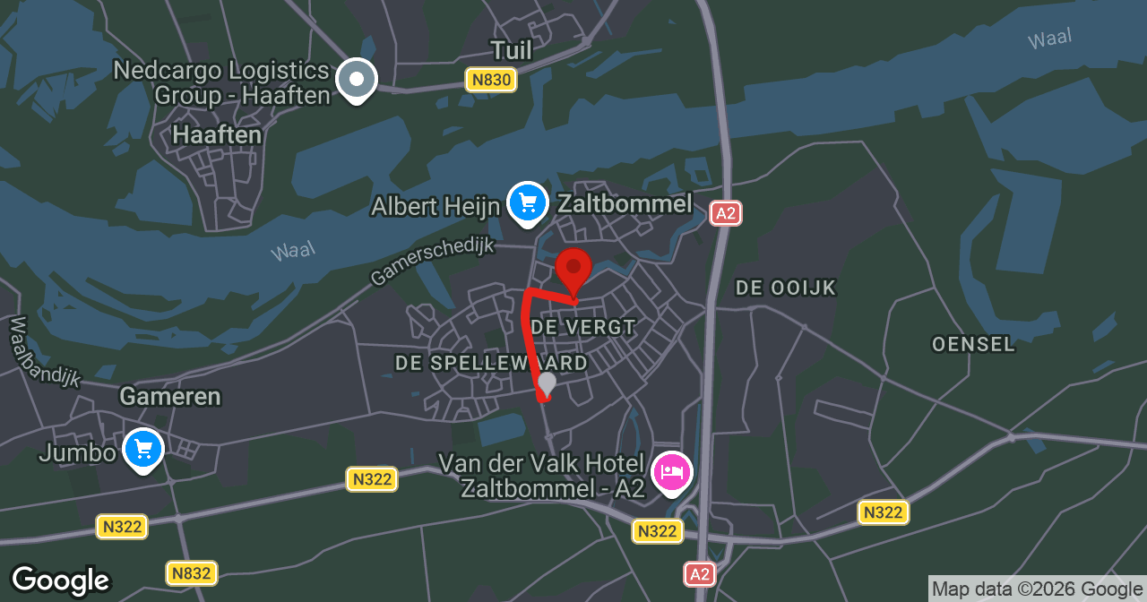 Kaart van de meldlocatie