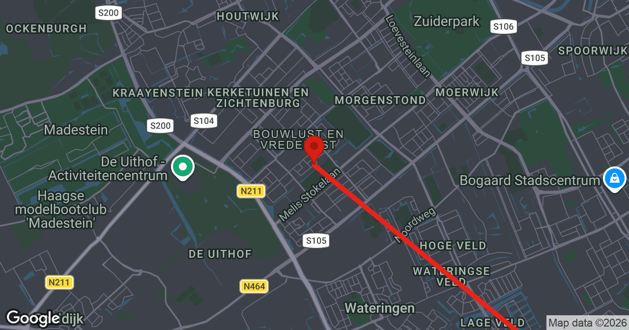 Kaart van de meldlocatie