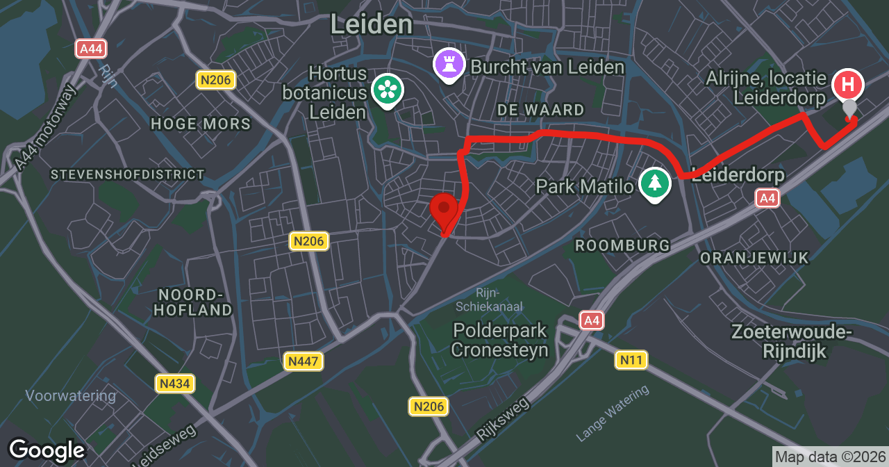 Kaart van de meldlocatie