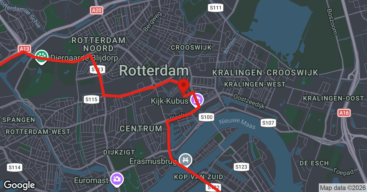 Kaart van de meldlocatie