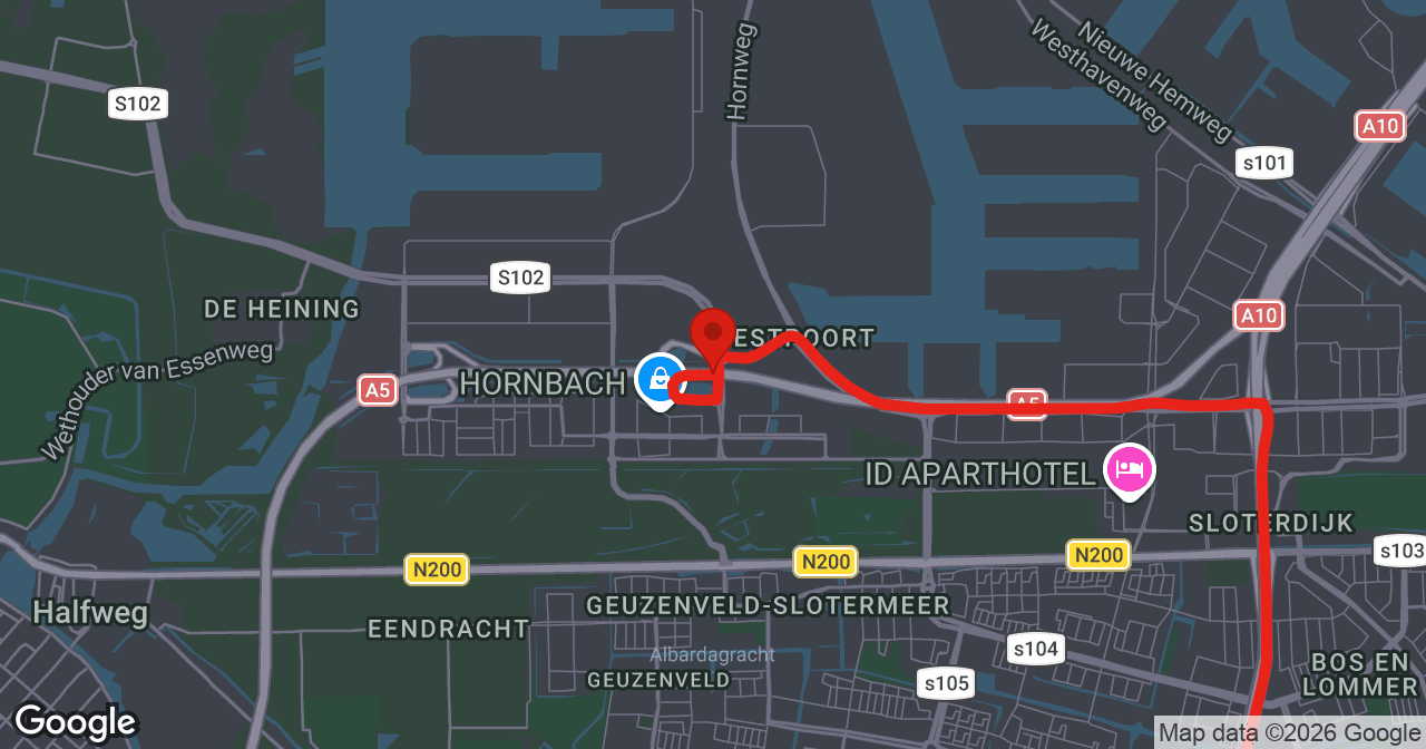 Kaart van de meldlocatie