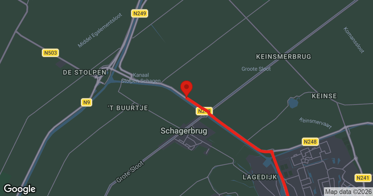Kaart van de meldlocatie