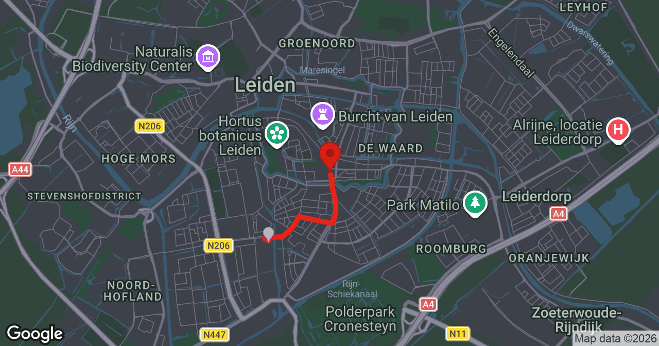 Kaart van de meldlocatie