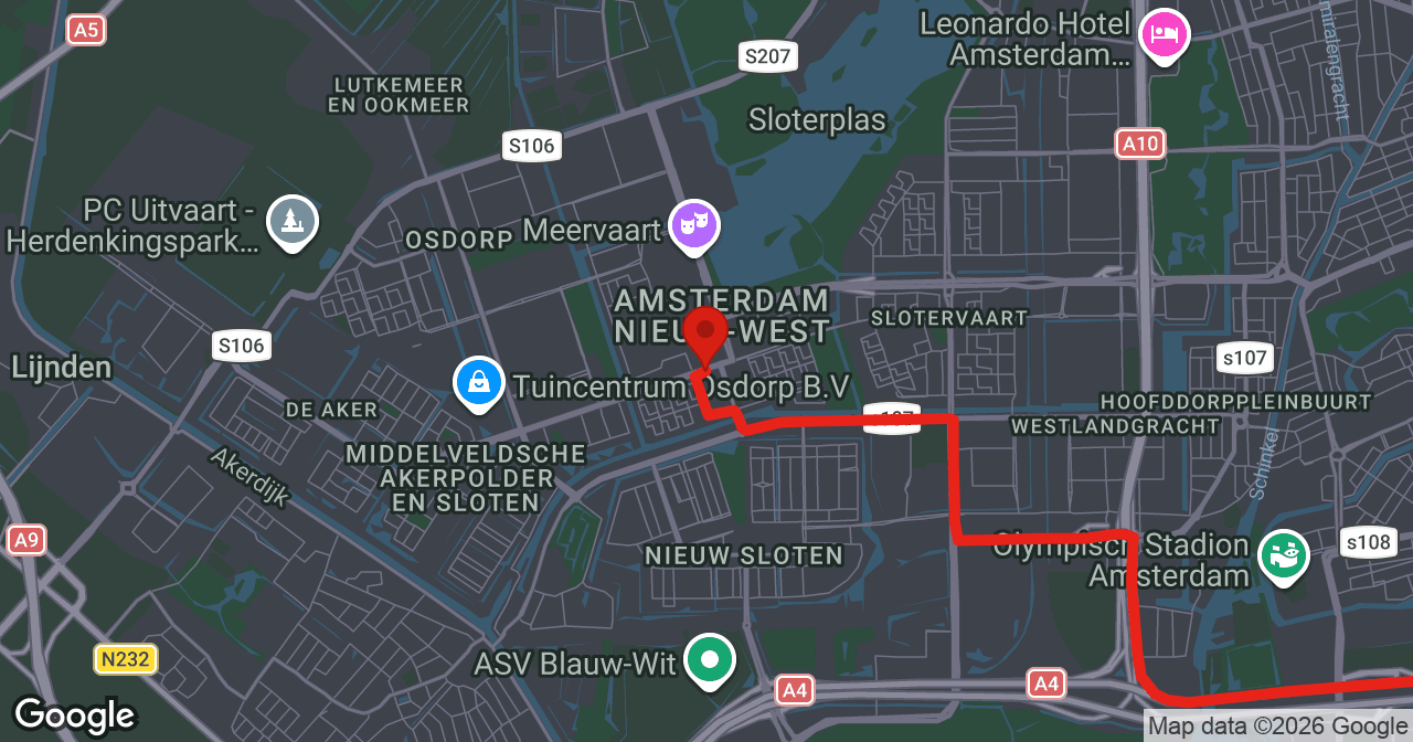 Kaart van de meldlocatie