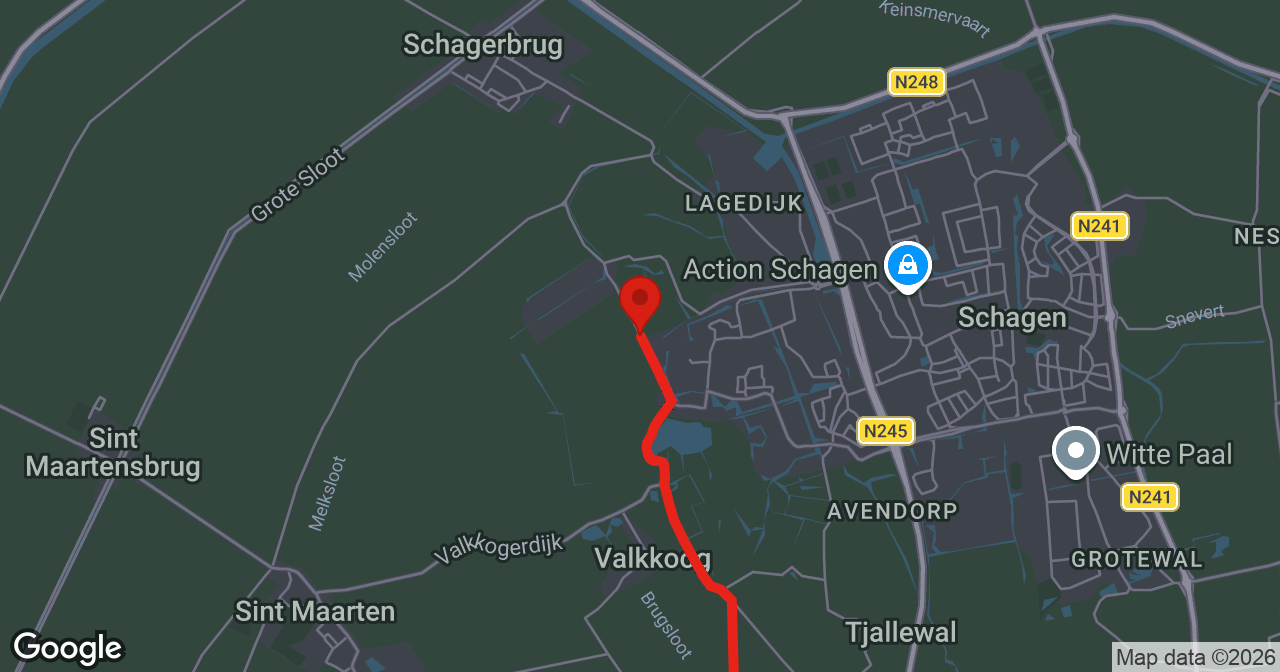 Kaart van de meldlocatie