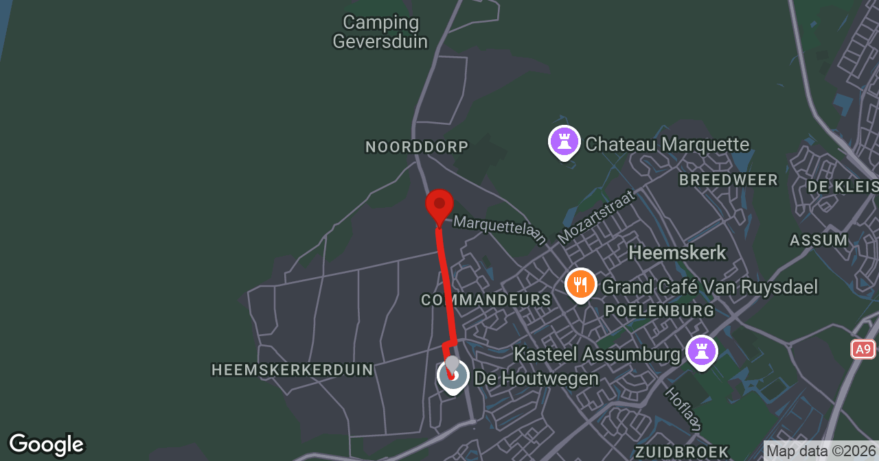 Kaart van de meldlocatie