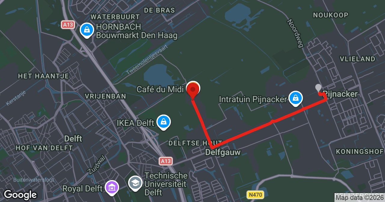 Kaart van de meldlocatie