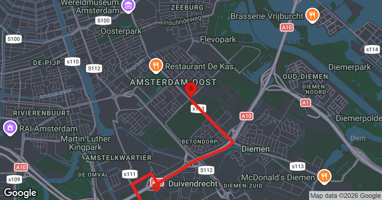 Kaart van de meldlocatie