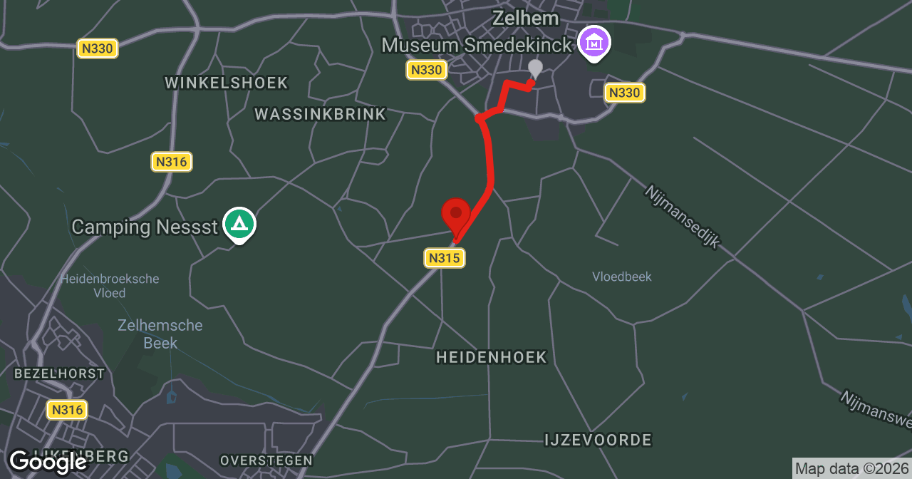 Kaart van de meldlocatie