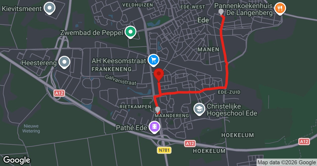 Kaart van de meldlocatie