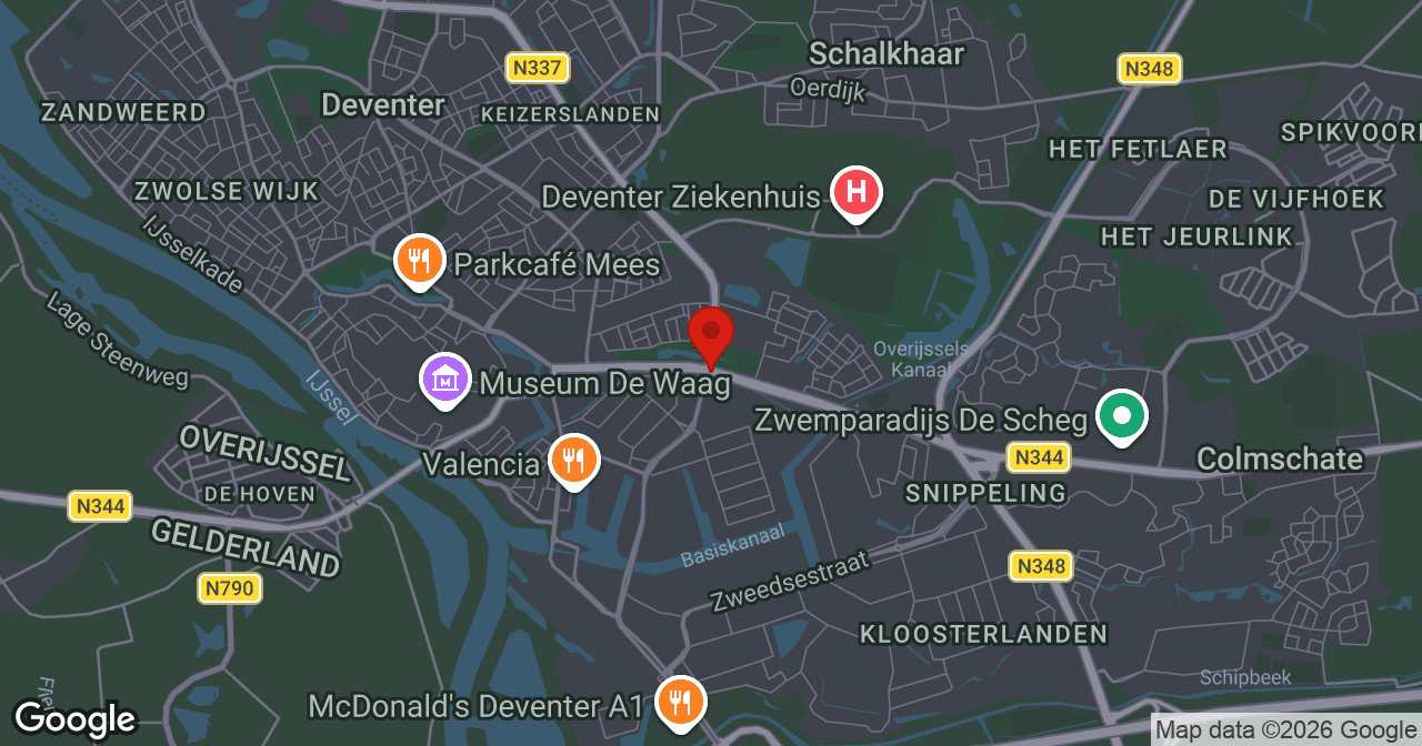 Kaart van de meldlocatie