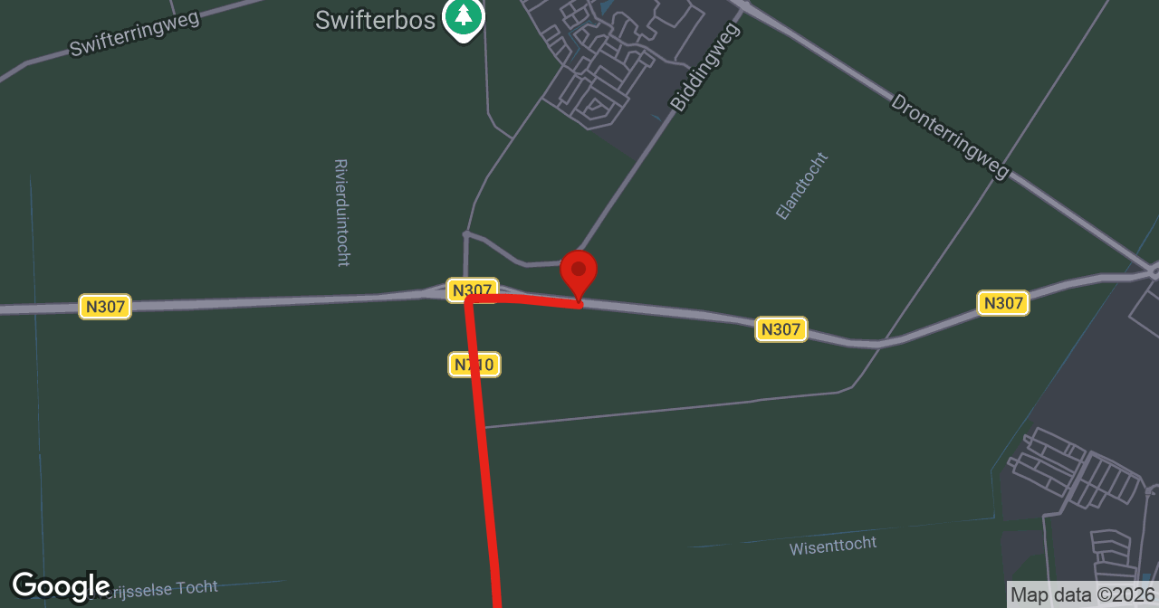 Kaart van de meldlocatie