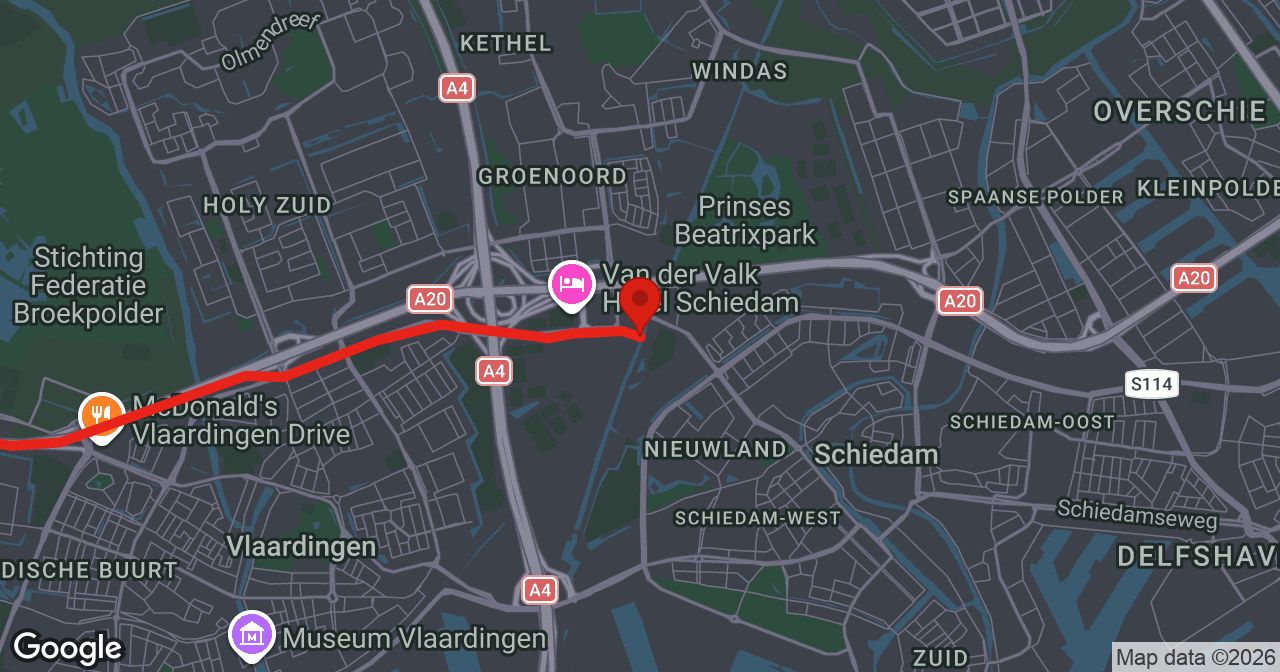 Kaart van de meldlocatie