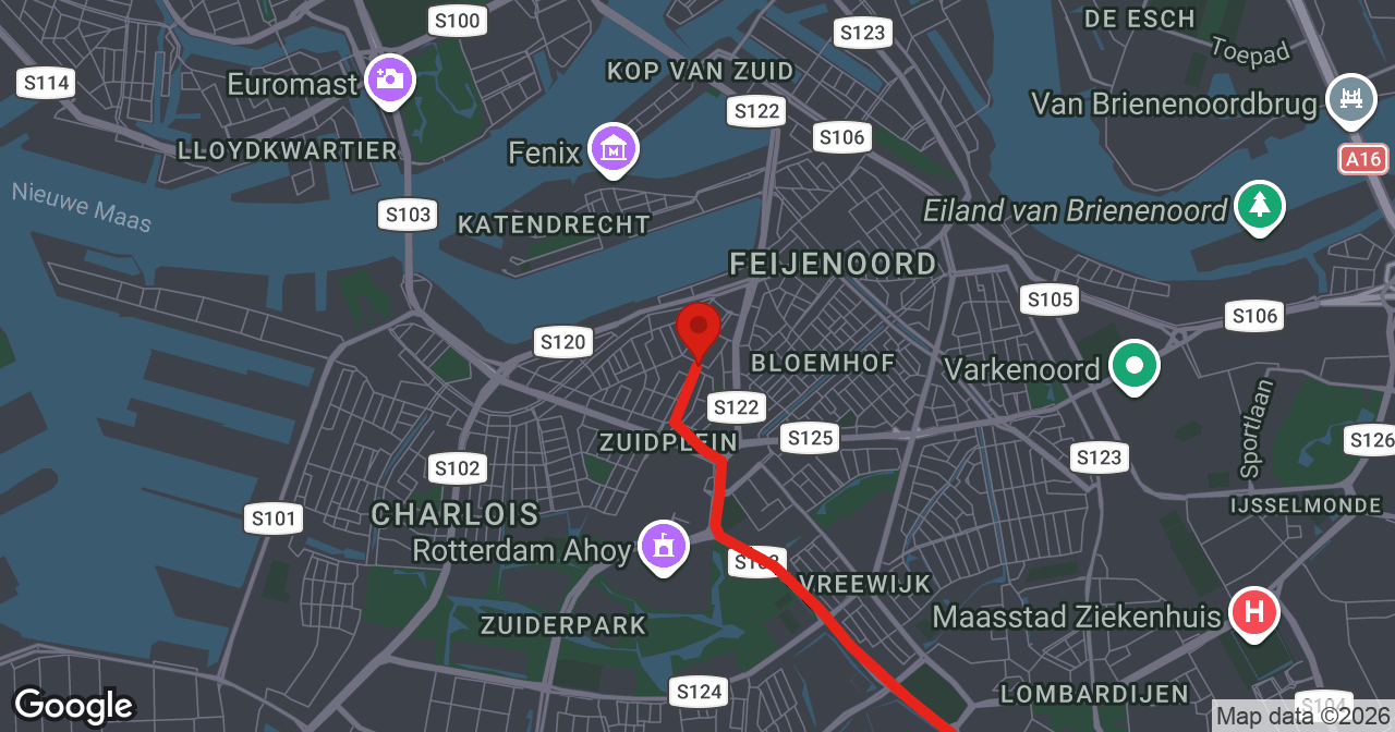Kaart van de meldlocatie